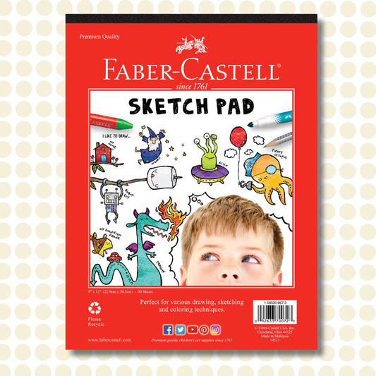 Sketch Pad for Drawing 9" x 12" - 90 Sheets