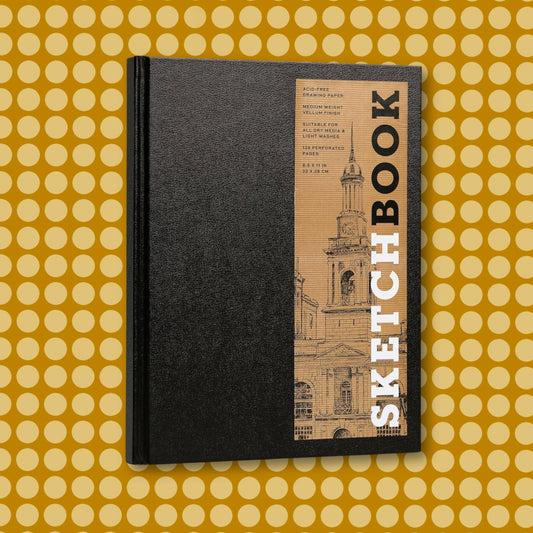 Large Black Hardcover Sketchbook 8.5 x 11"
