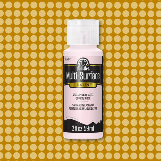 FolkArt Multi-Surface Acrylic Paint Pink Quartz 2oz