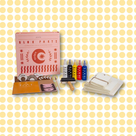 BLOK PARTI Block Printing Kit - Cosmic Print Stationery Set