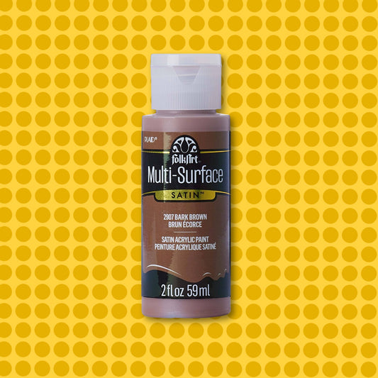 FolkArt Multi-Surface Acrylic Paint Bark Brown 2oz