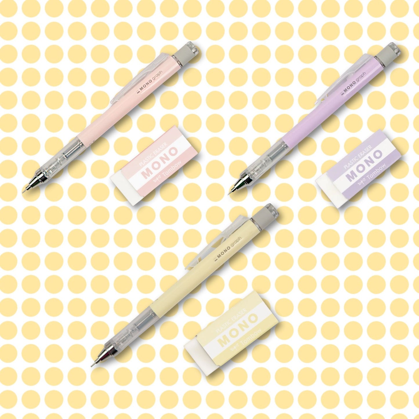 MONO Graph Mechanical Pencil + Eraser Set