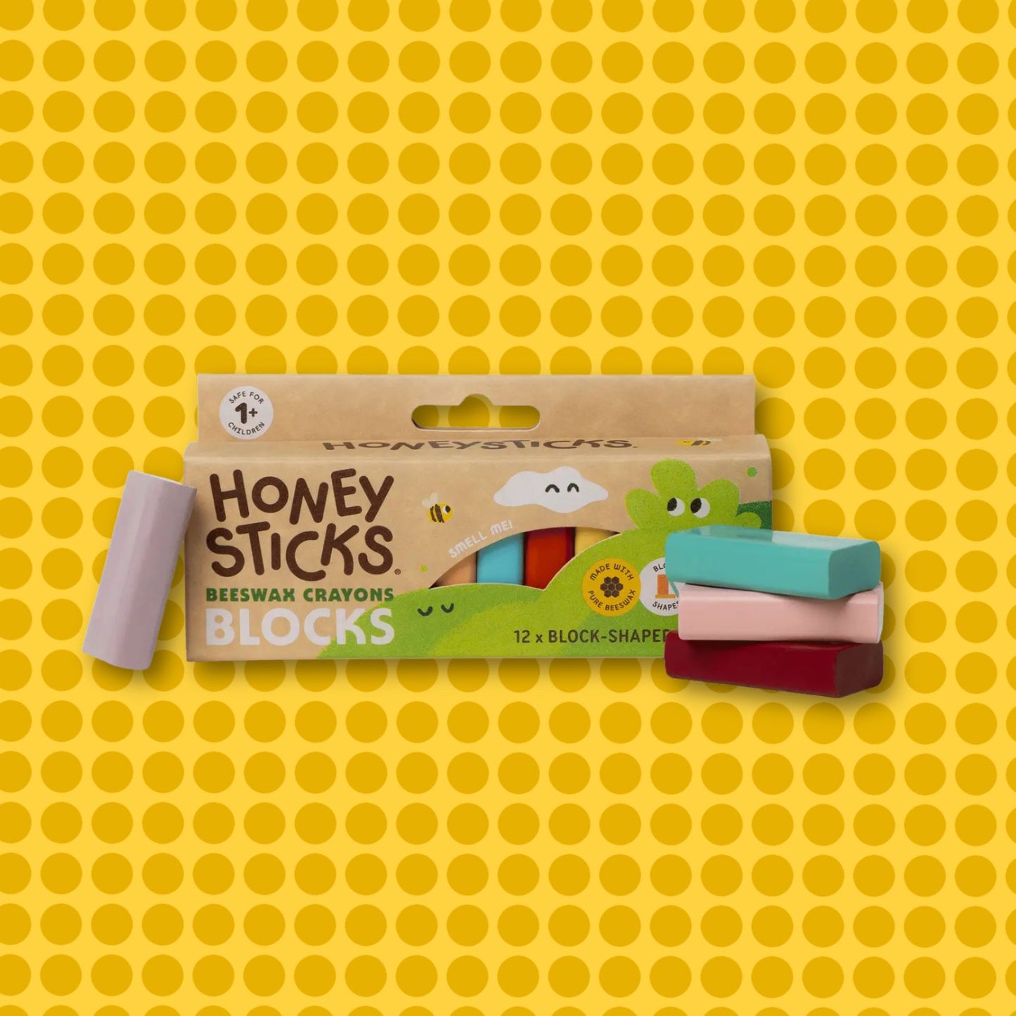 Honeysticks Beeswax Crayons Blocks 12pk