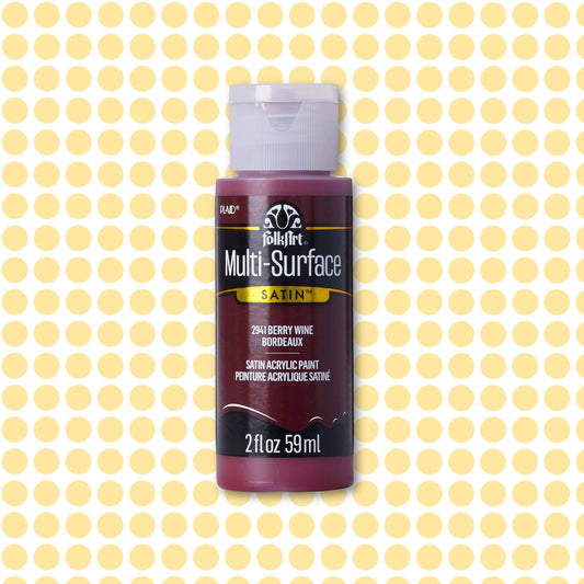 FolkArt Multi-Surface Acrylic Paint Berry Wine 2oz