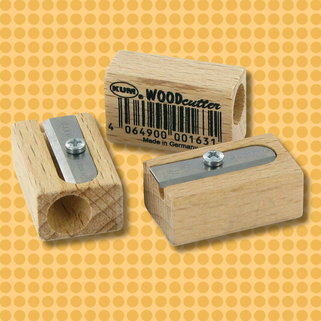 KUM 1 HOLE WOODEN pencil sharpener