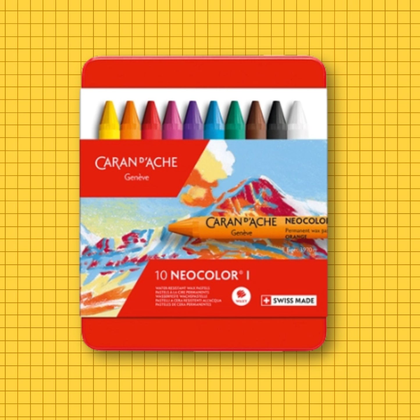 10 NEOCOLOR I Pastel Set in Metal Box