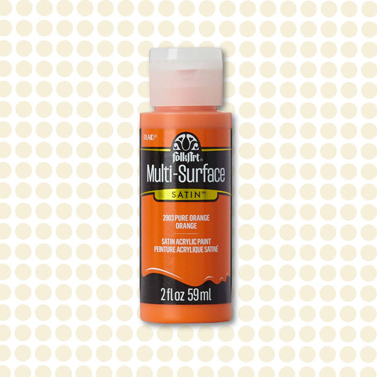 FolkArt Multi-Surface Acrylic Paint Pure Orange 2oz