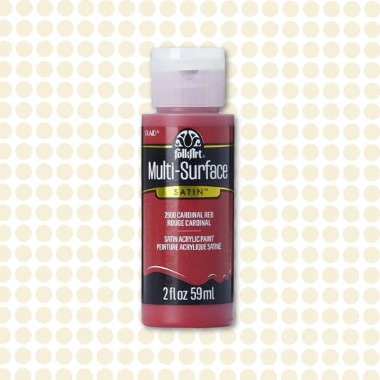 FolkArt Multi-Surface Acrylic Paint Cardinal Red 2oz