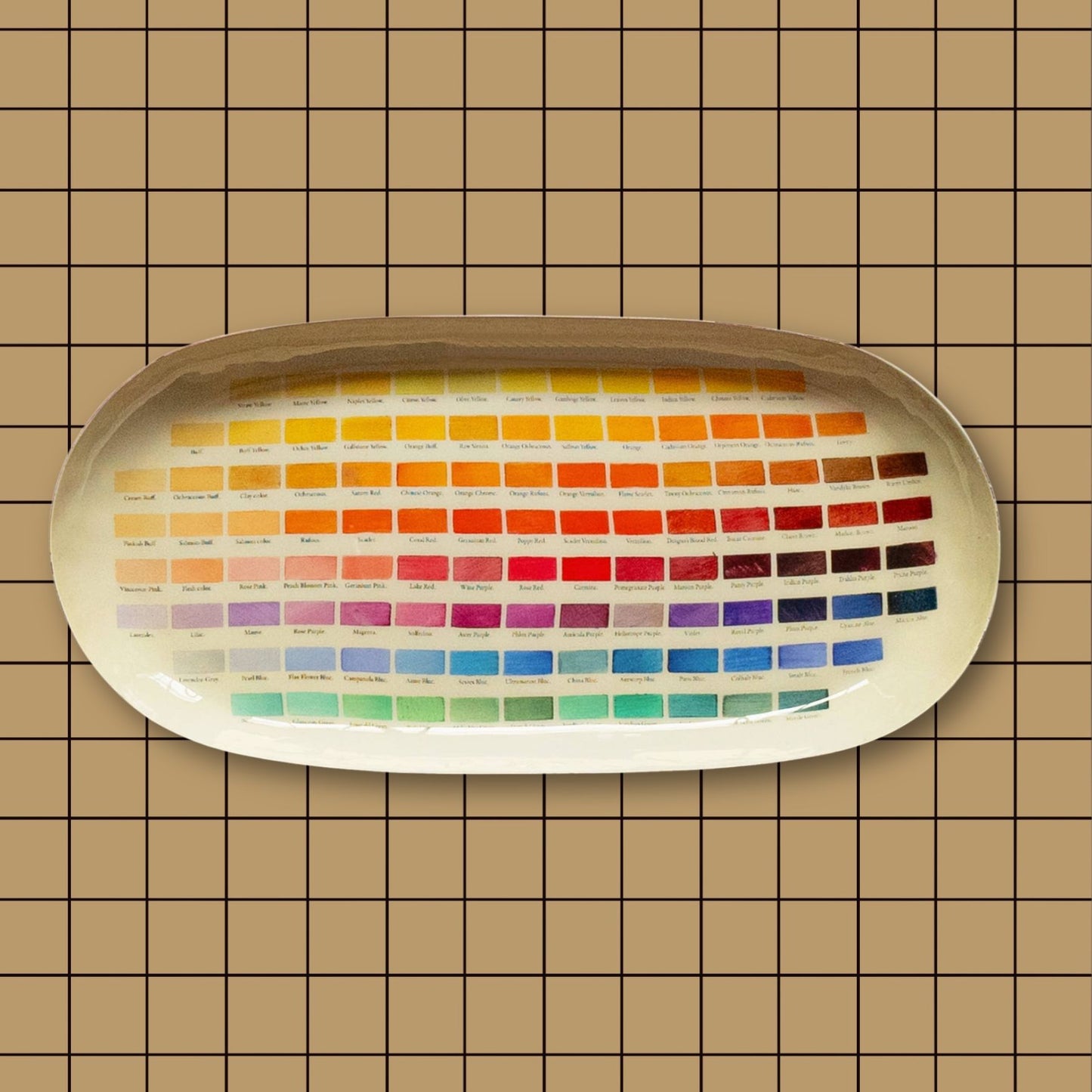 Nomenclature of Colors Enamel Tray