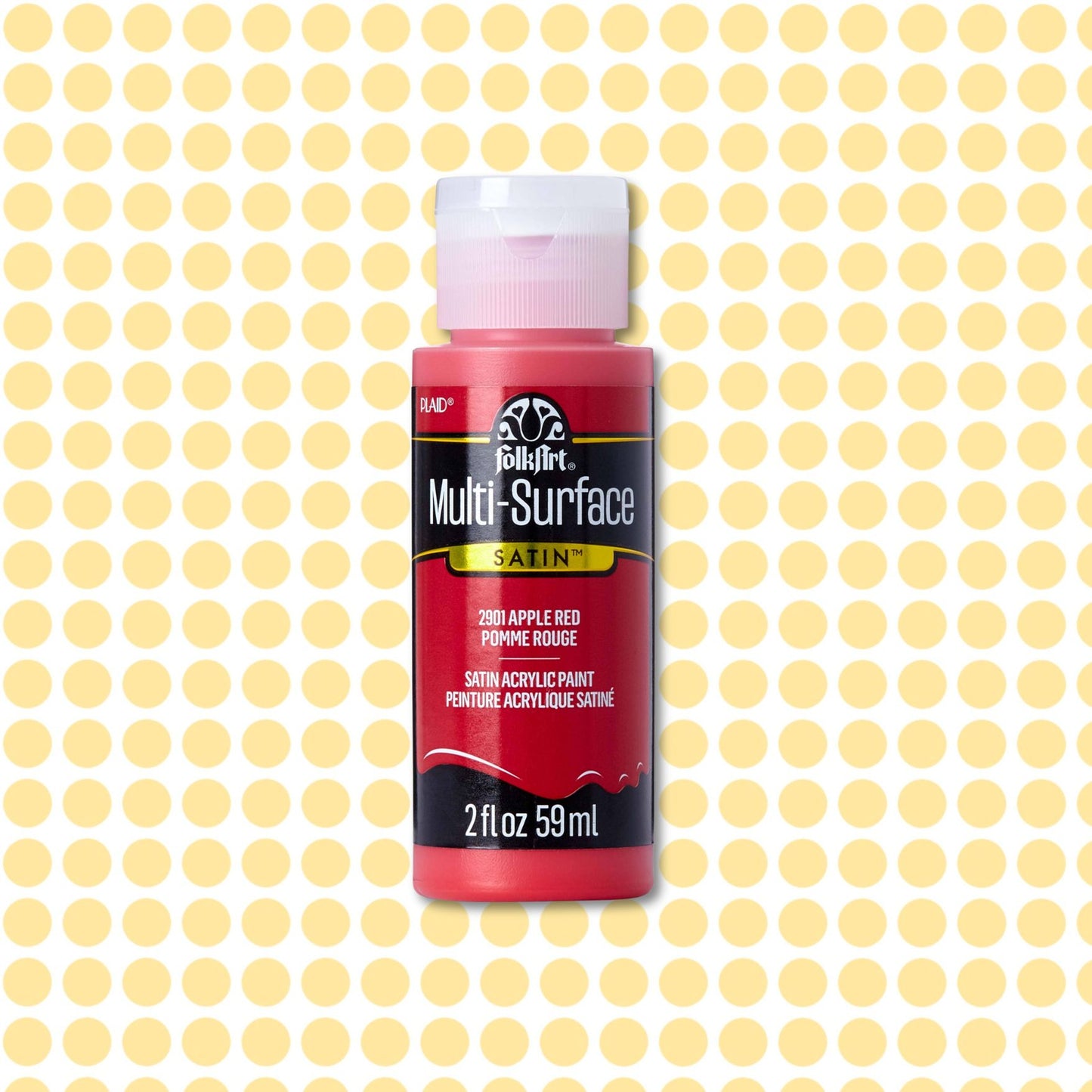 FolkArt Multi-Surface Acrylic Paint Apple Red 2oz