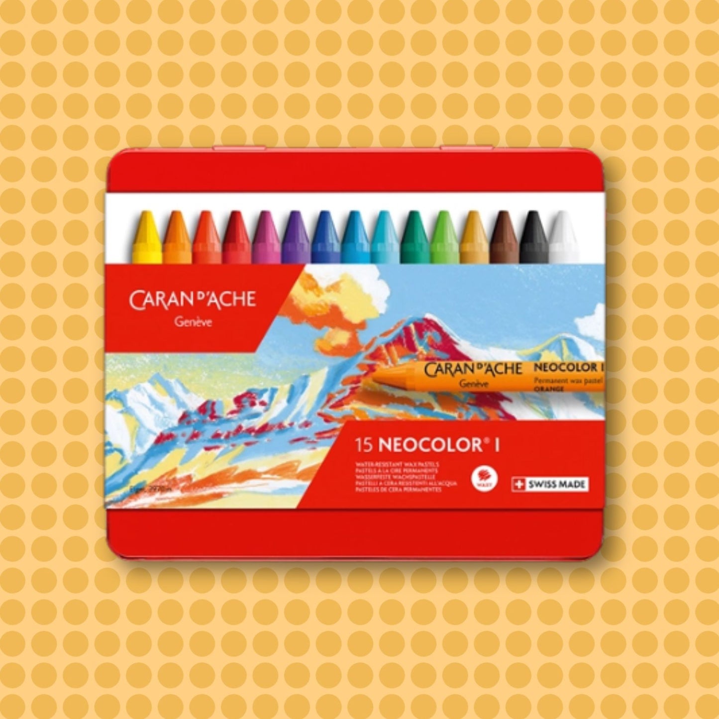 15 NEOCOLOR I Pastel Set in Metal Box