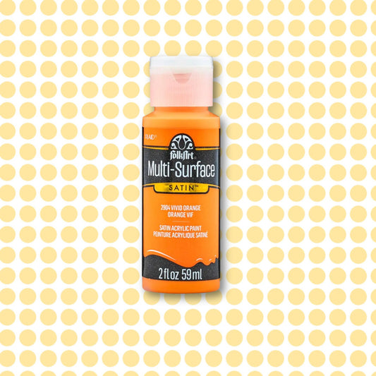FolkArt Multi-Surface Acrylic Vivid Orange 2oz