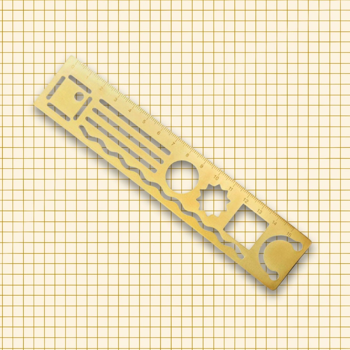 3 in 1 Metal Ruler