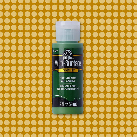 FolkArt Multi-Surface Acrylic Paint Classic Green 2oz