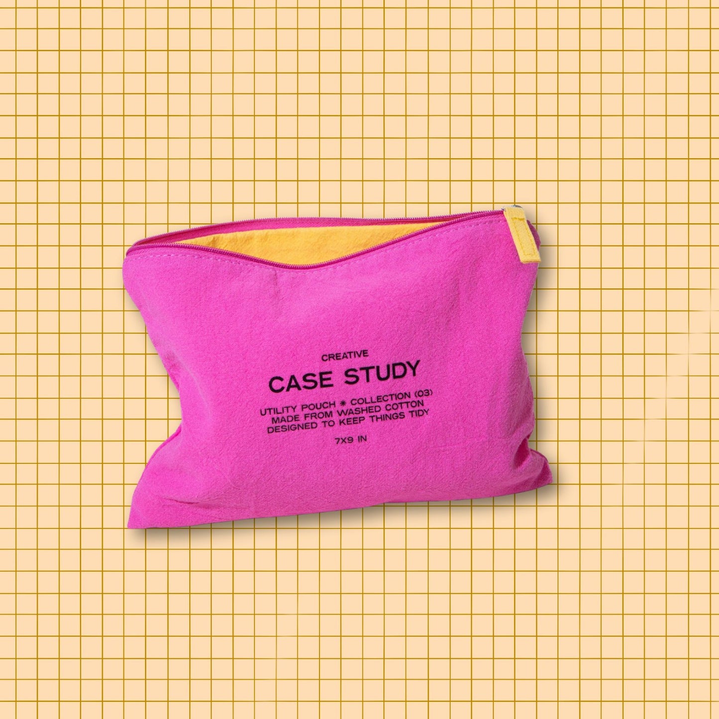 Pink Zipper Go Pouch