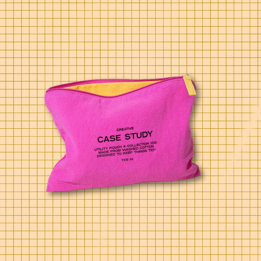 Pink Zipper Go Pouch