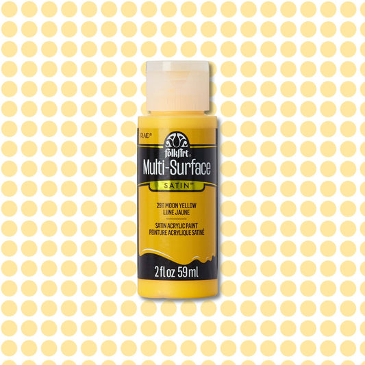 FolkArt Multi-Surface Acrylic Paint Moon Yellow 2oz