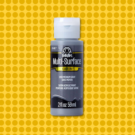 FolkArt Multi-Surface Acrylic Paint Medium Gray 2oz