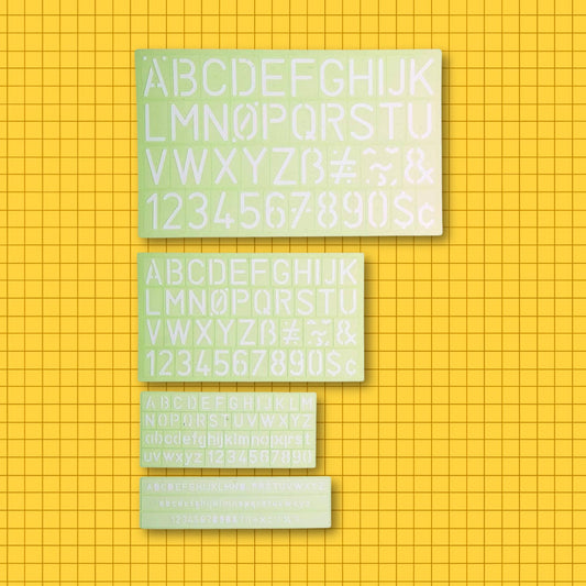 Lettering Stencil Set