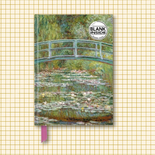 Monet: Bridge Over A Pond Of Water Lilies Blank Journal
