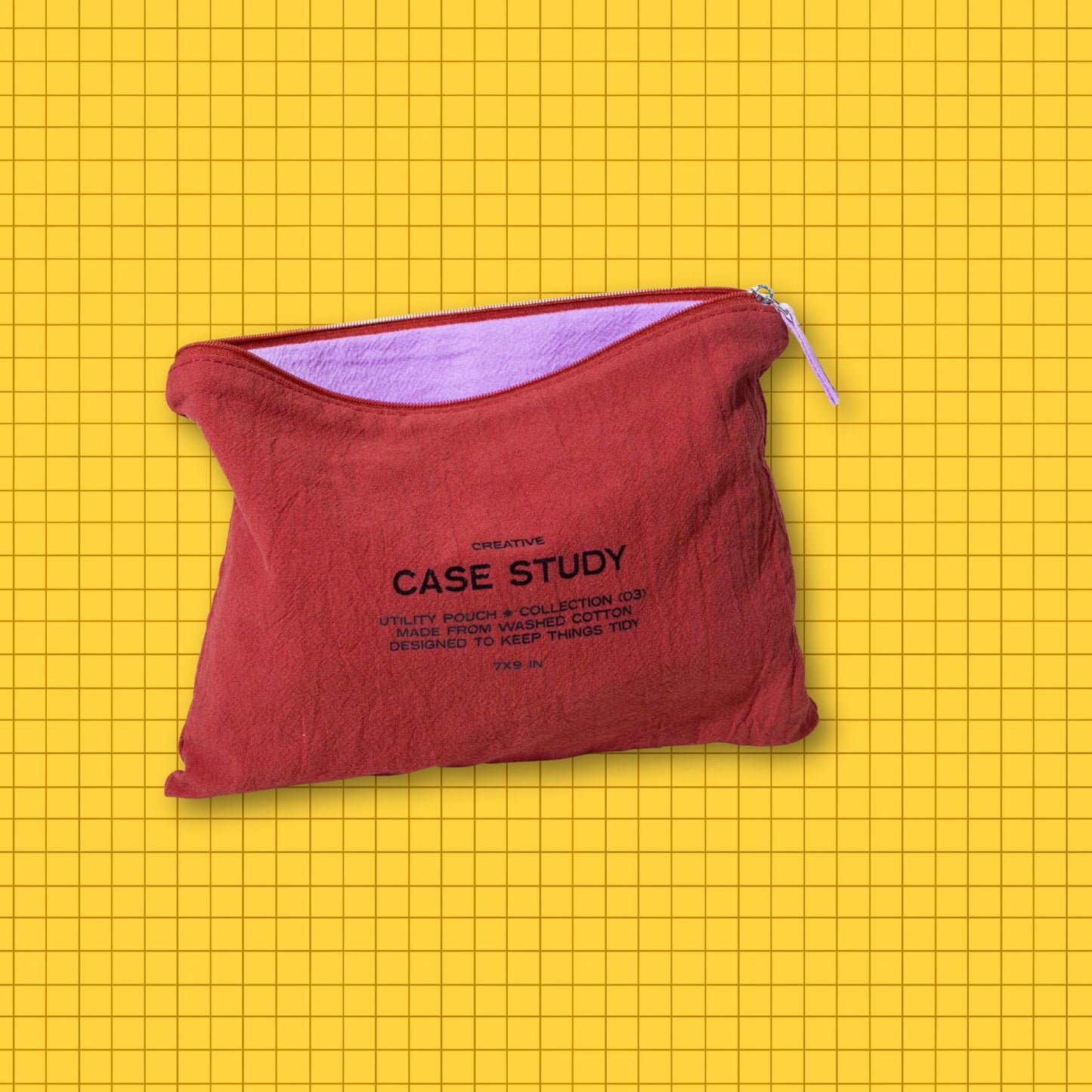 Red Zipper Go Pouch
