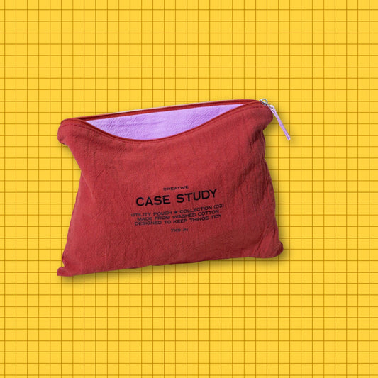 Red Zipper Go Pouch