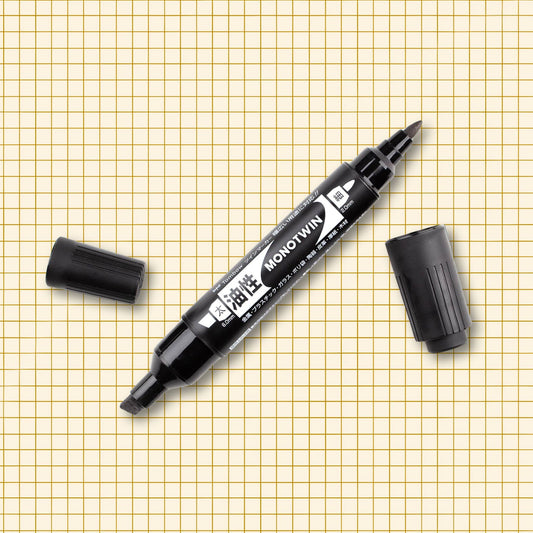 MONO Twin Large Black Dual-Tip Marker