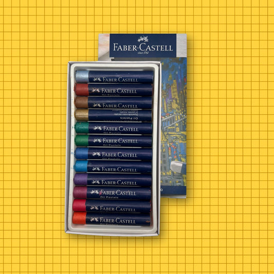 Faber-Castell Metallic 12 Oil Pastel Set