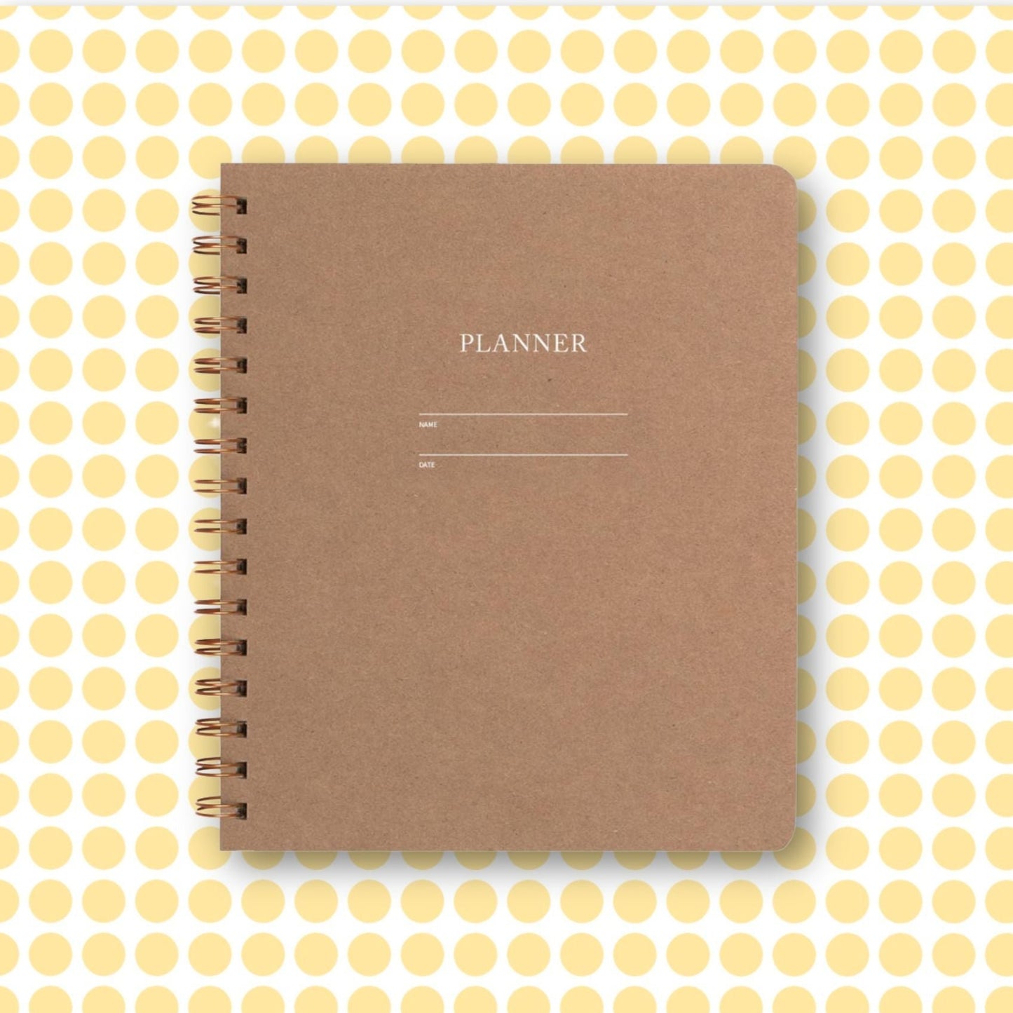 Kraft Undated Planner