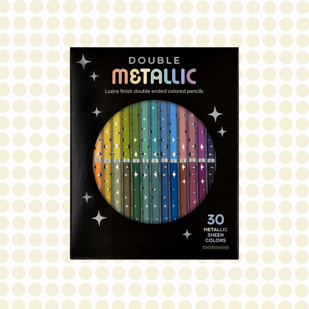 DOUBLE METALLIC DUAL ENDED COLORED PENCILS