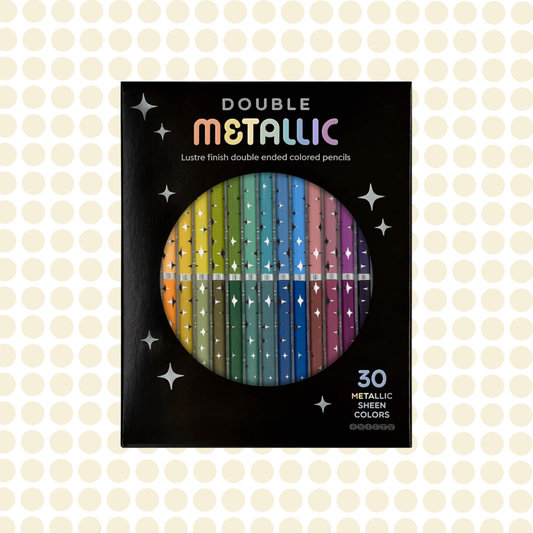 DOUBLE METALLIC DUAL ENDED COLORED PENCILS