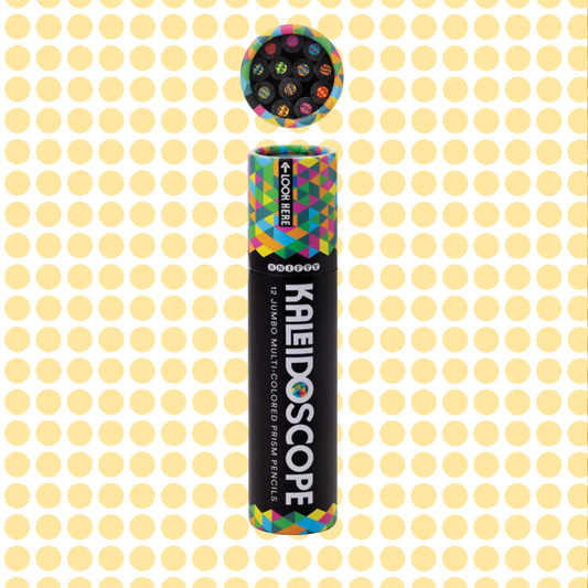KALEIDOSCOPE MULTI-COLORED PENCIL TUBE