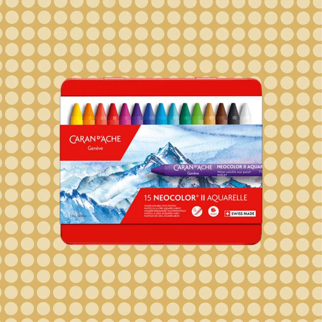 Set of 15 NEOCOLOR™ II Pastels in Metal Box