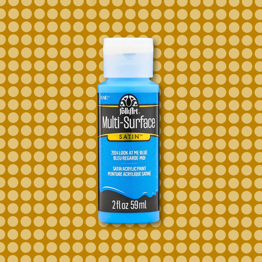 FolkArt Multi-Surface Acrylic Look At Me Blue 2oz