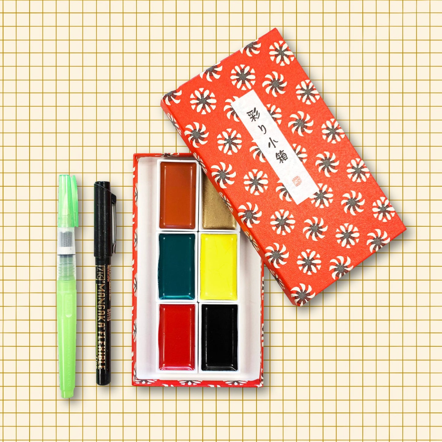 Irodori Kobako 6 Watercolor Set