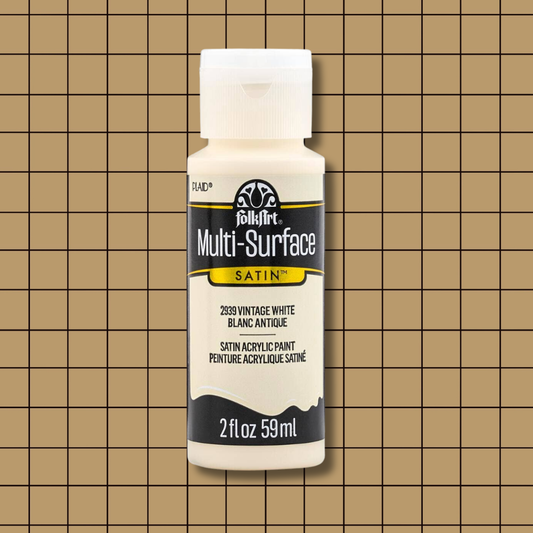 FolkArt Multi-Surface Acrylic Paint Vintage White 2oz