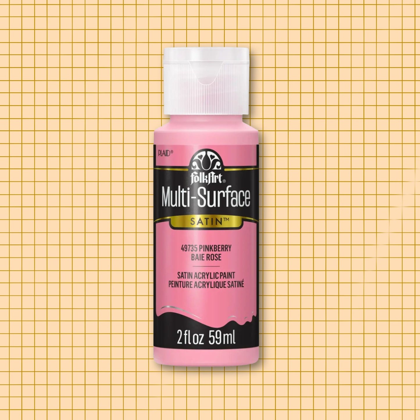 FolkArt Multi-Surface Acrylic Paint Pinkberry 2oz