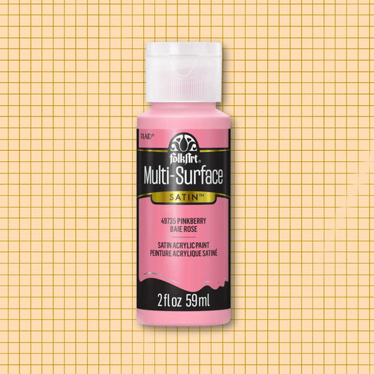 FolkArt Multi-Surface Acrylic Paint Pinkberry 2oz