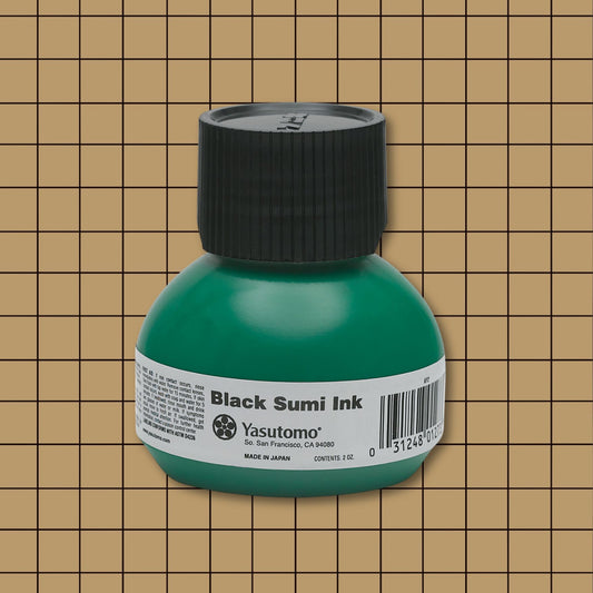 Yasutomo 2oz Black Sumi Ink