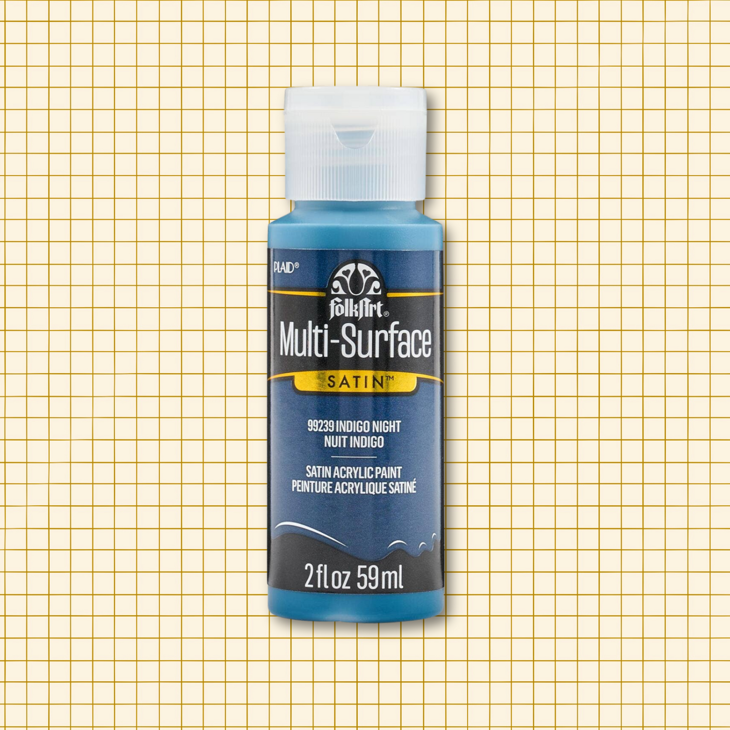 FolkArt Multi-Surface Acrylic Paint Indigo Night 2oz