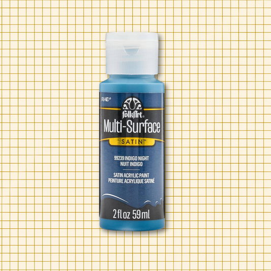 FolkArt Multi-Surface Acrylic Paint Indigo Night 2oz
