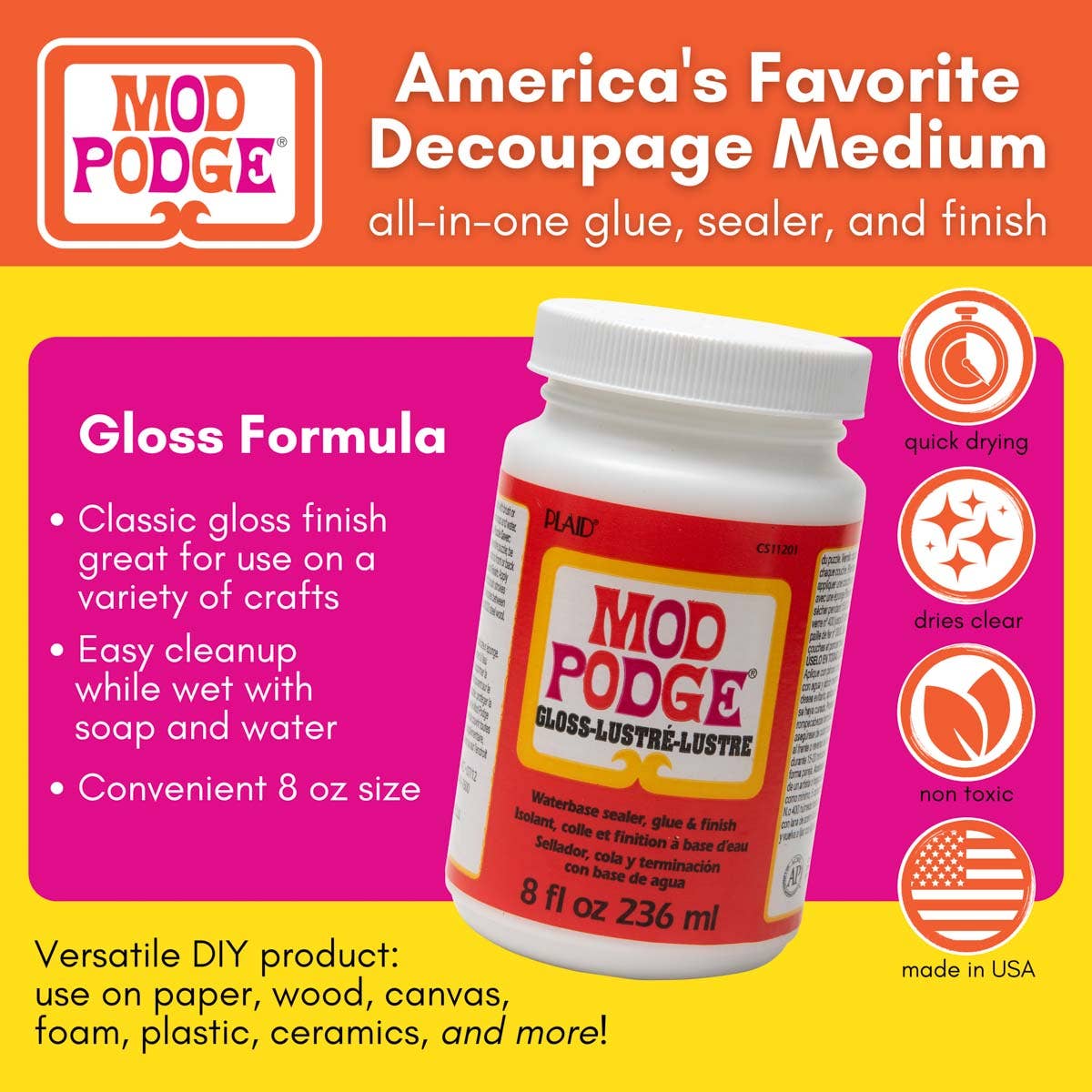 Gloss 8oz Mod Podge