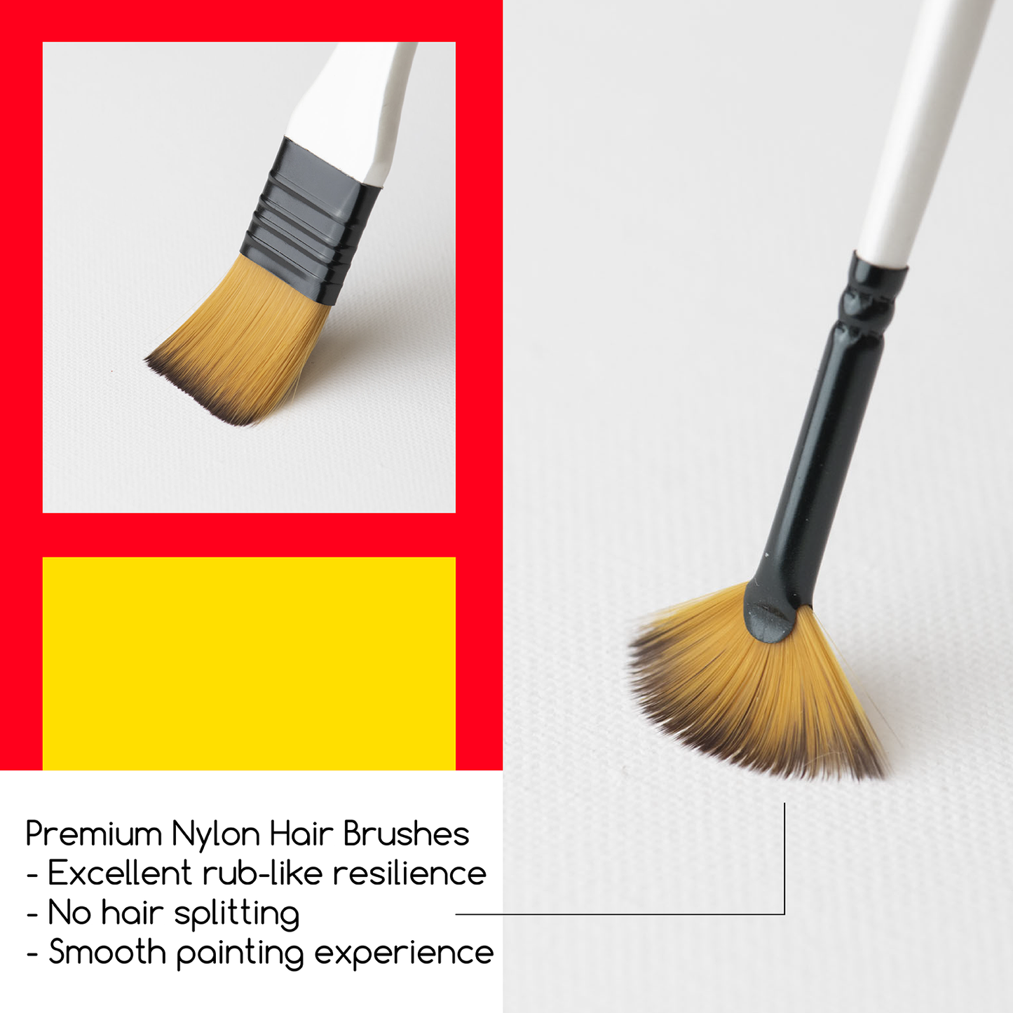 MEEDEN 12 Essential Acrylic Brush Set