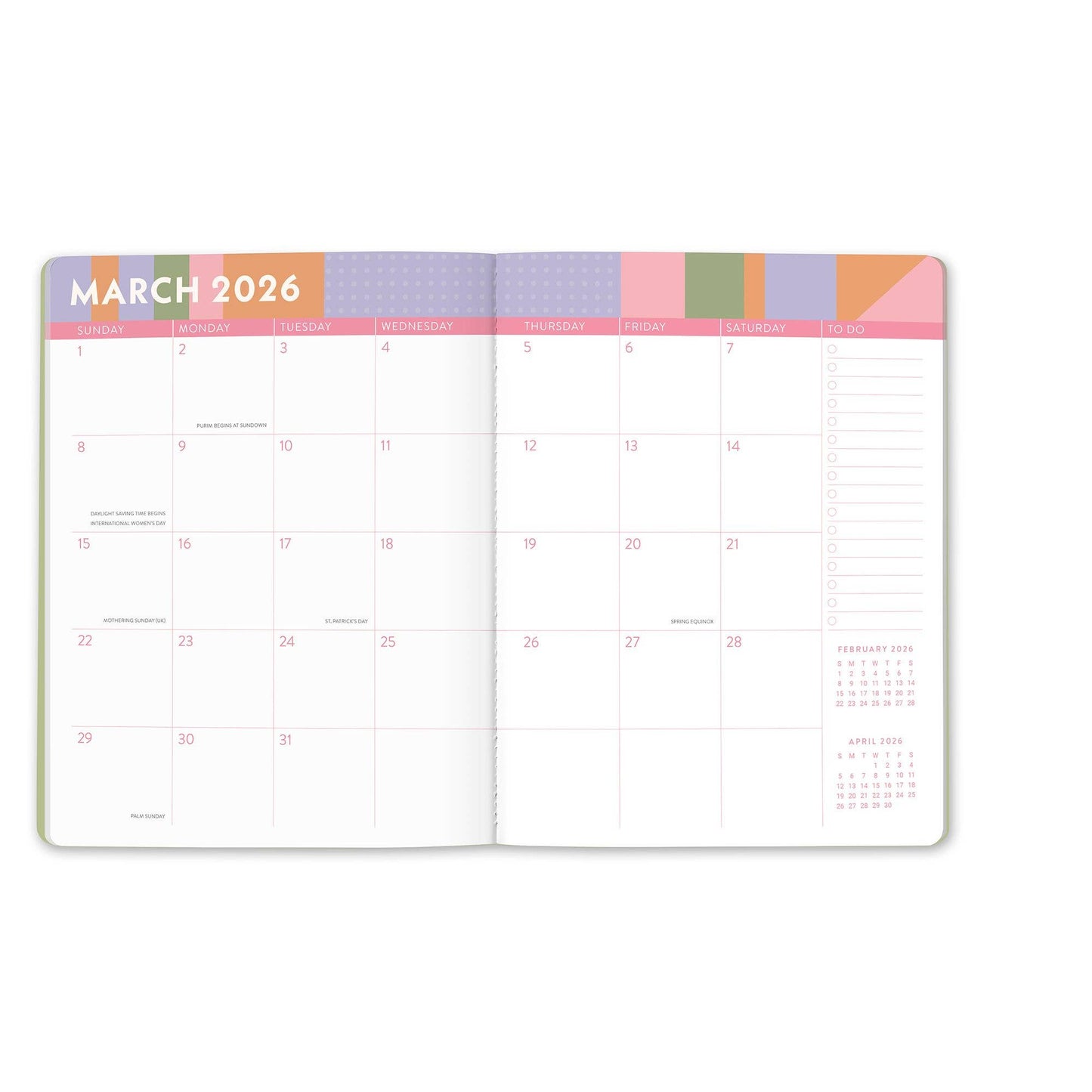 2026 Color Block Just Right Monthly Planner