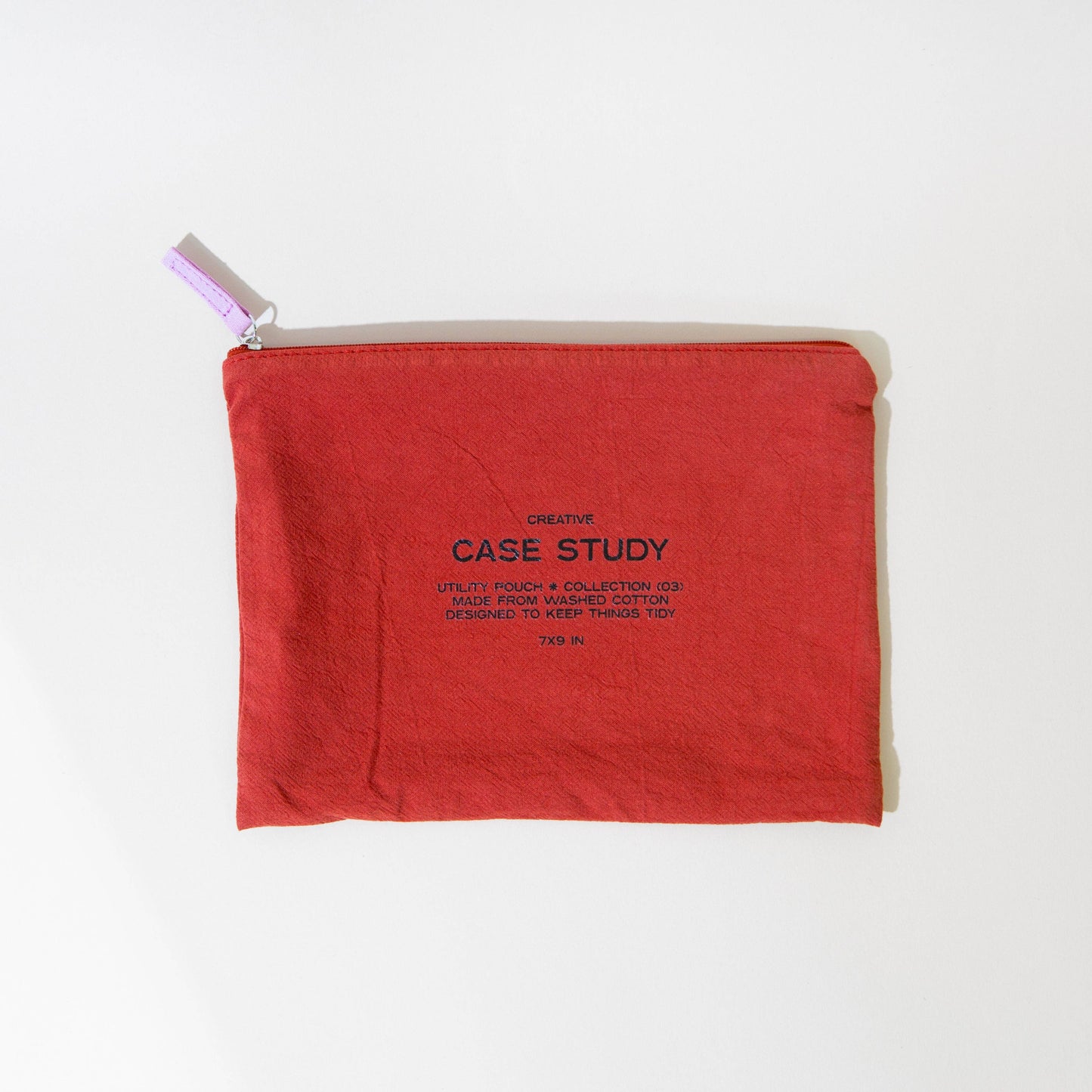 Red Zipper Go Pouch