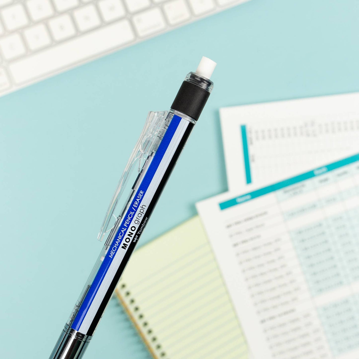 MONO Graph Mechanical Pencil, Black White Blue