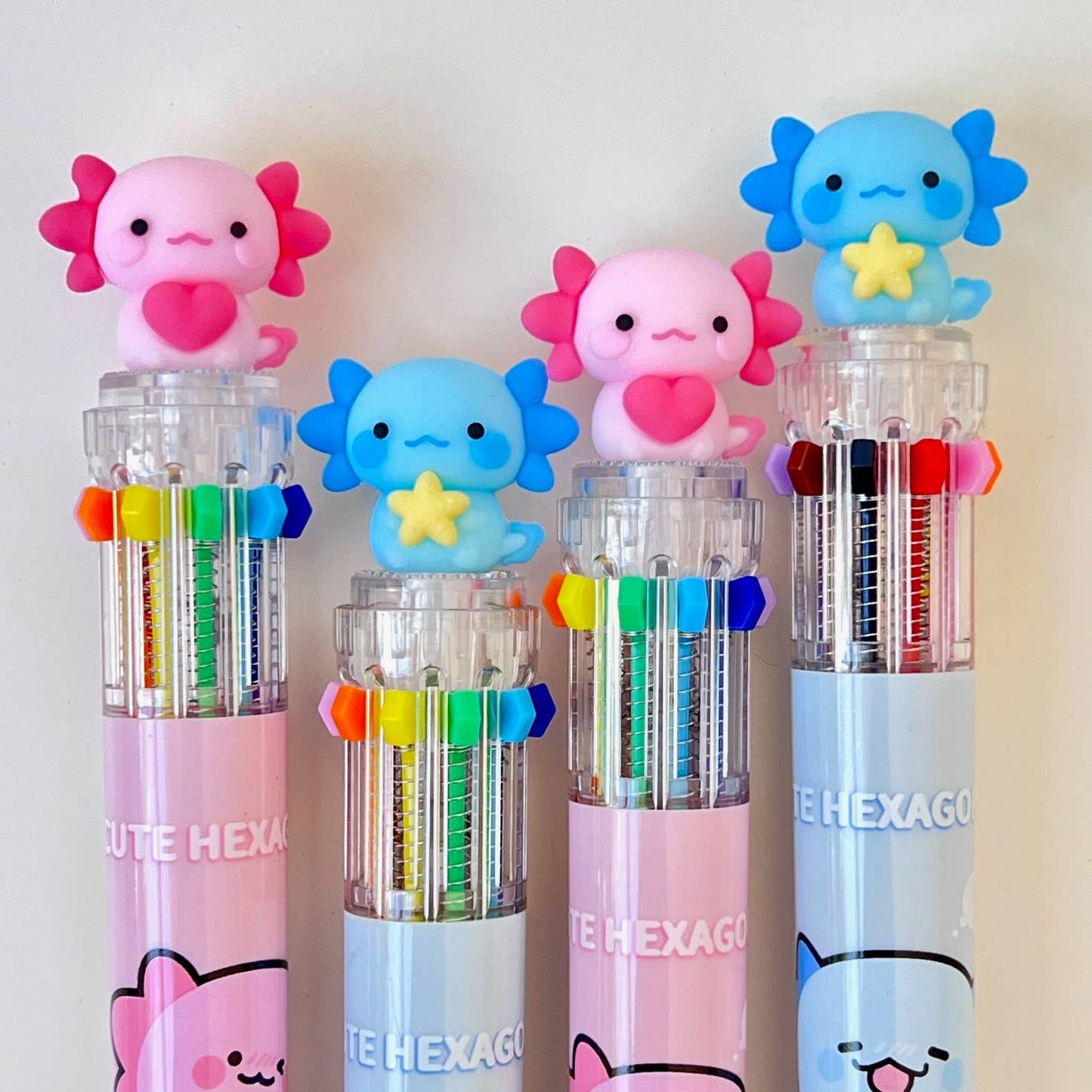 Axolotl 10-Color Retractable Ball Pen