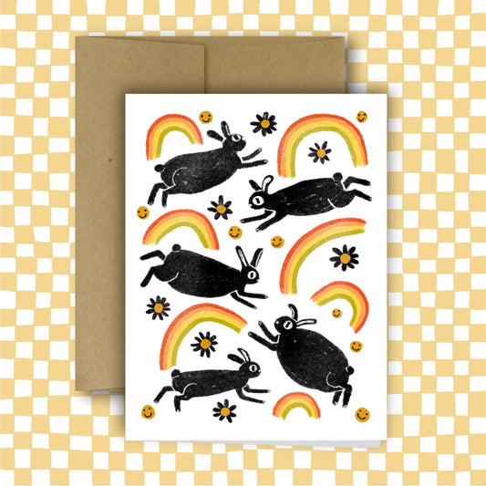 BUNNY MAGIC Greeting Card