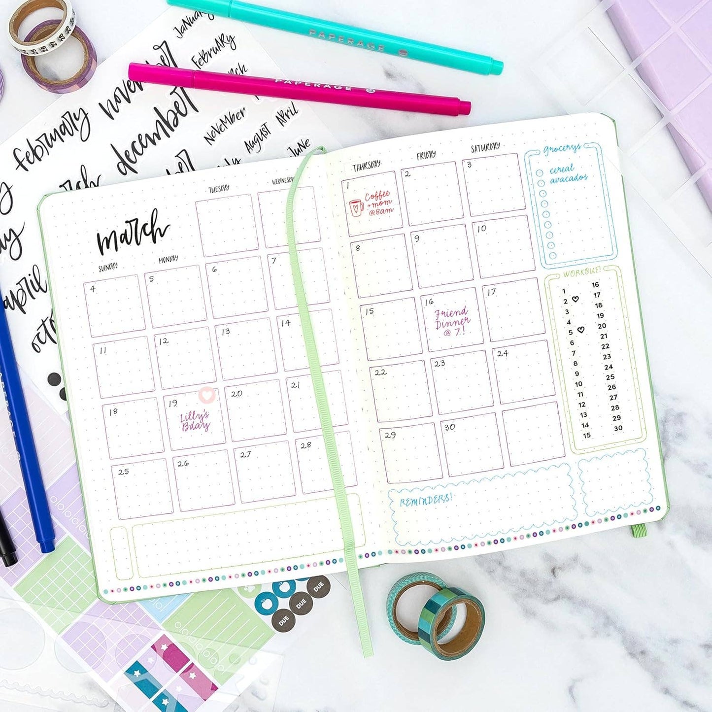 Paperage Dotted Notebook 160 Pages