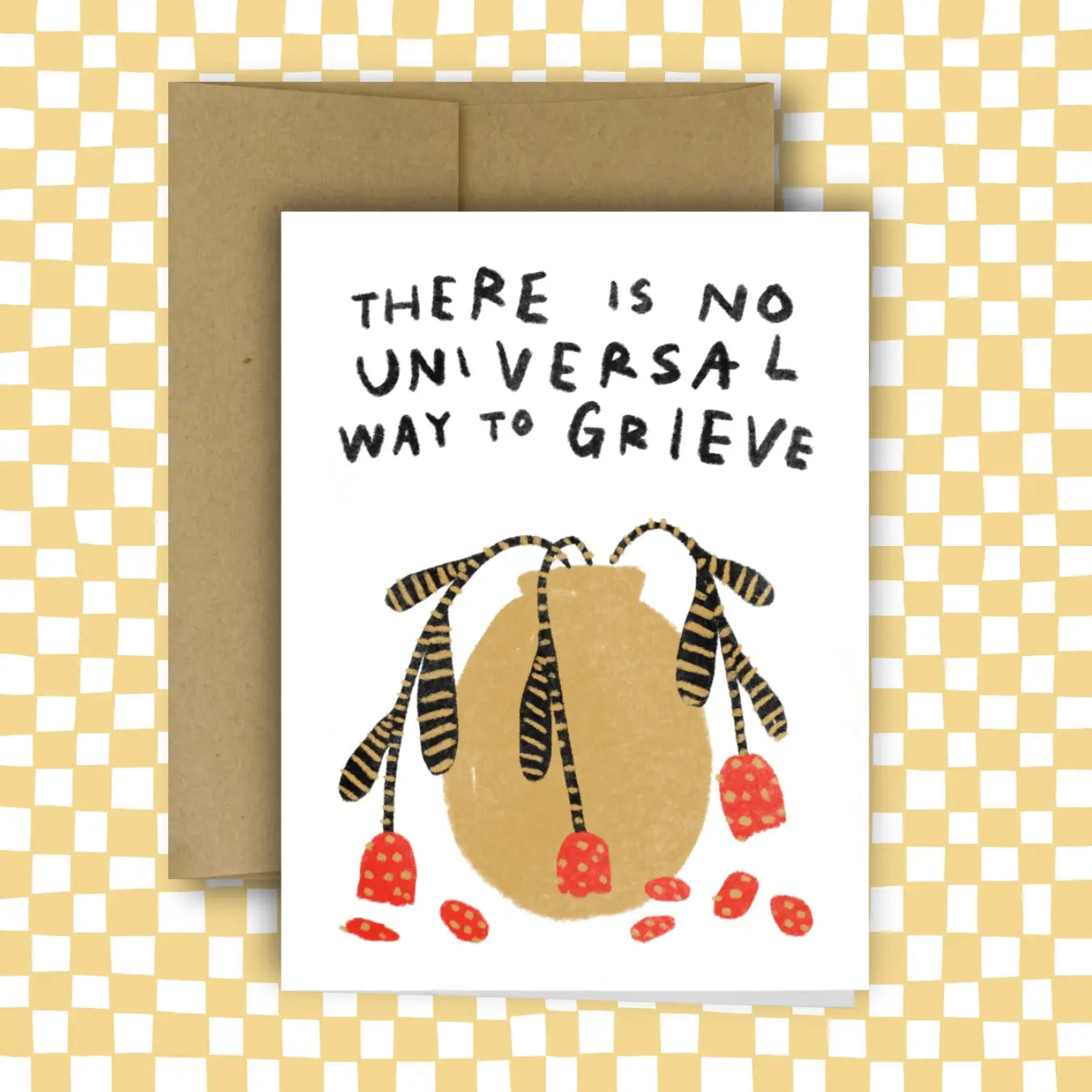 THERE IS NO UNIVERSAL WAY TO GRIEVE card ~ Amy Lin X Rani Ban